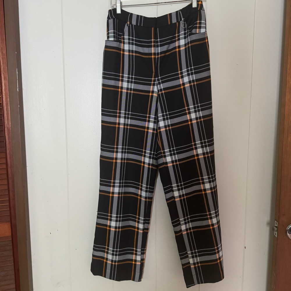 Collusion High Waisted Plaid Pants